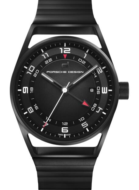 Review Porsche Design 4046901418229 1919 GLOBETIMER ALL BLACK watch for sale